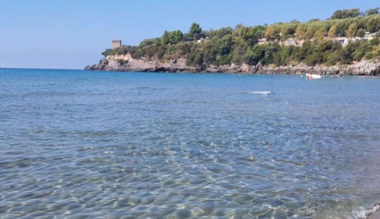 Spiaggia adatta ai bambini a Marina di Camerota