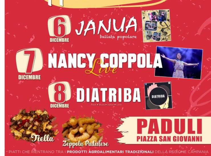 Programma sagra della tiella e della zeppola 