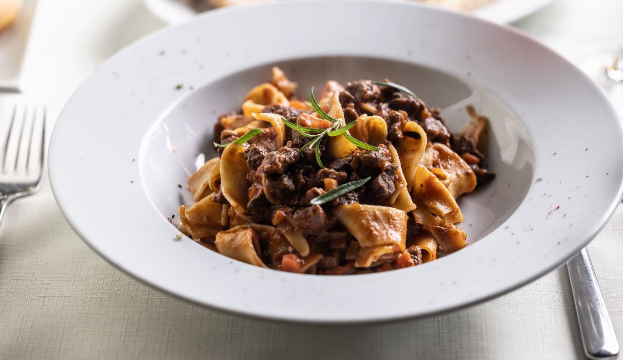 Pasta al ragù di cinghiale 