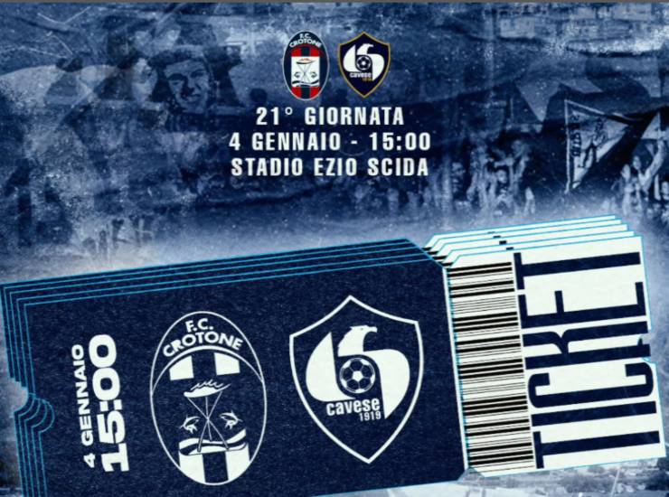 Biglietti Crotone Cavese (Fonte cavese1919official Instagram) - salernosera.it