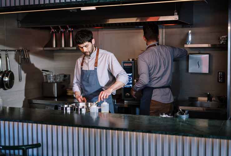 Cucina del ristorante