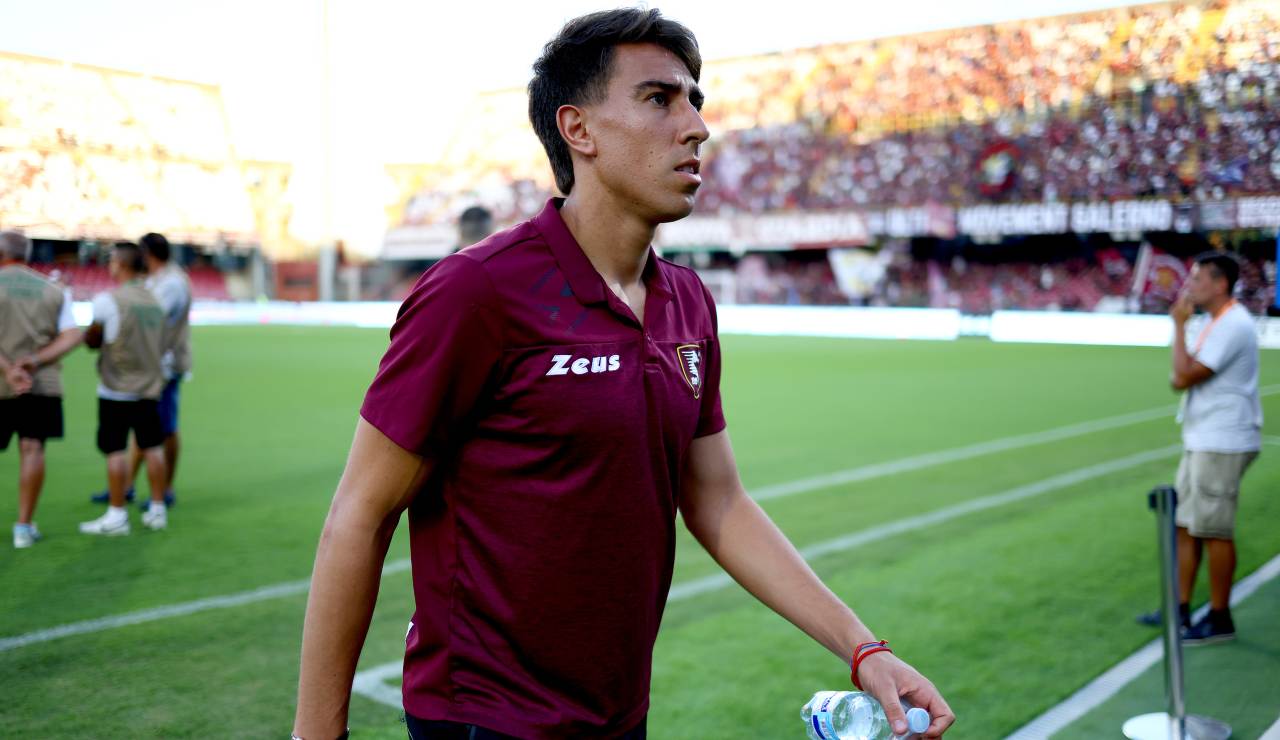 Diego Valencia con la maglia della Salernitana (LaPresse) - salernosera.it