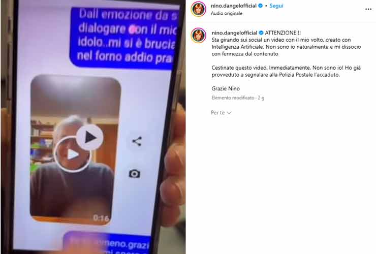 Video di Nino D'Angelo su Instagram